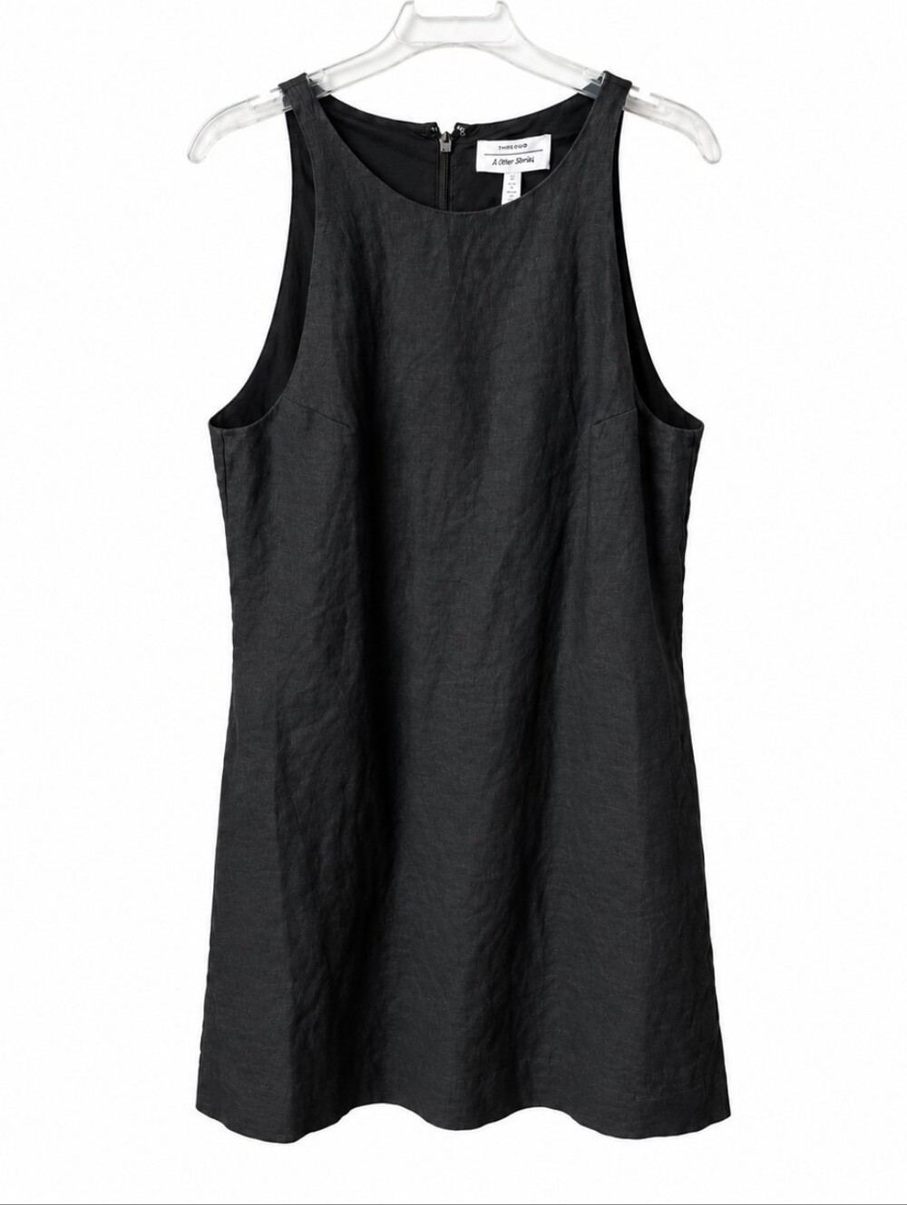 & Other Stories 100% Linen Dress Black US 6 New With Tag